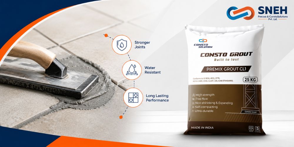 Importance of Grouting in Tile Installation with Consto Grout for Strong and Durable Tile Joints
